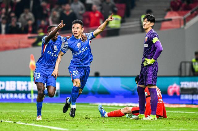 【中超】刘若钒破门于汉超替补救主 海港1比1申花